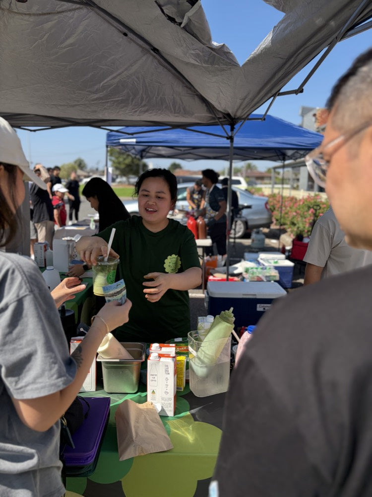Flinch Matcha served fresh at a Melbourne market